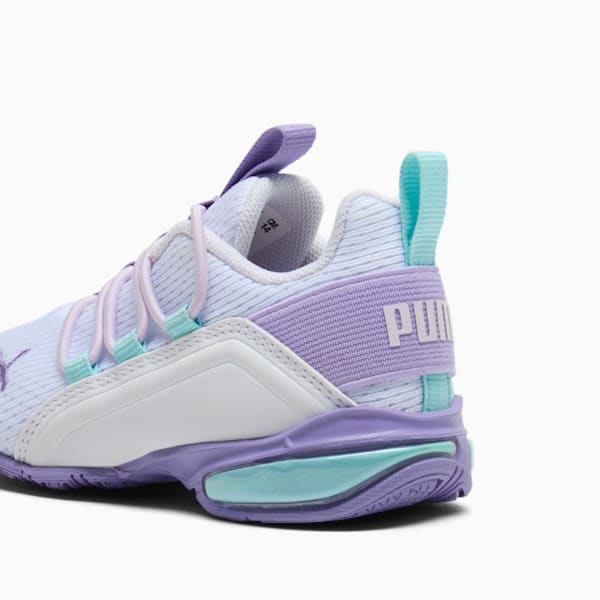 Tenis para infantes Axelion Mesh, PUMA White-Lavender Alert-Lilac Frost, extralarge